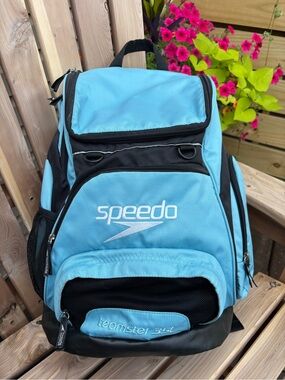 Speedo Light Blue Teamster 35L Swim Backpack